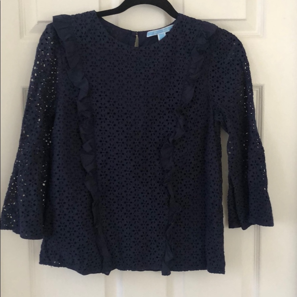 Draper James eyelet top